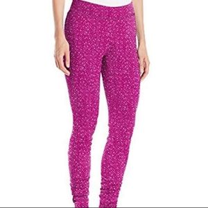 NWT Columbia Raspberry Tweed Fleece Leggings